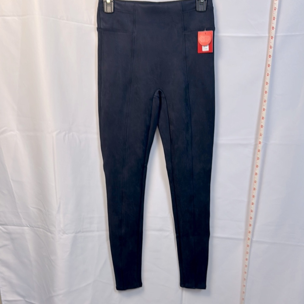 SPANX faux suede navy legging